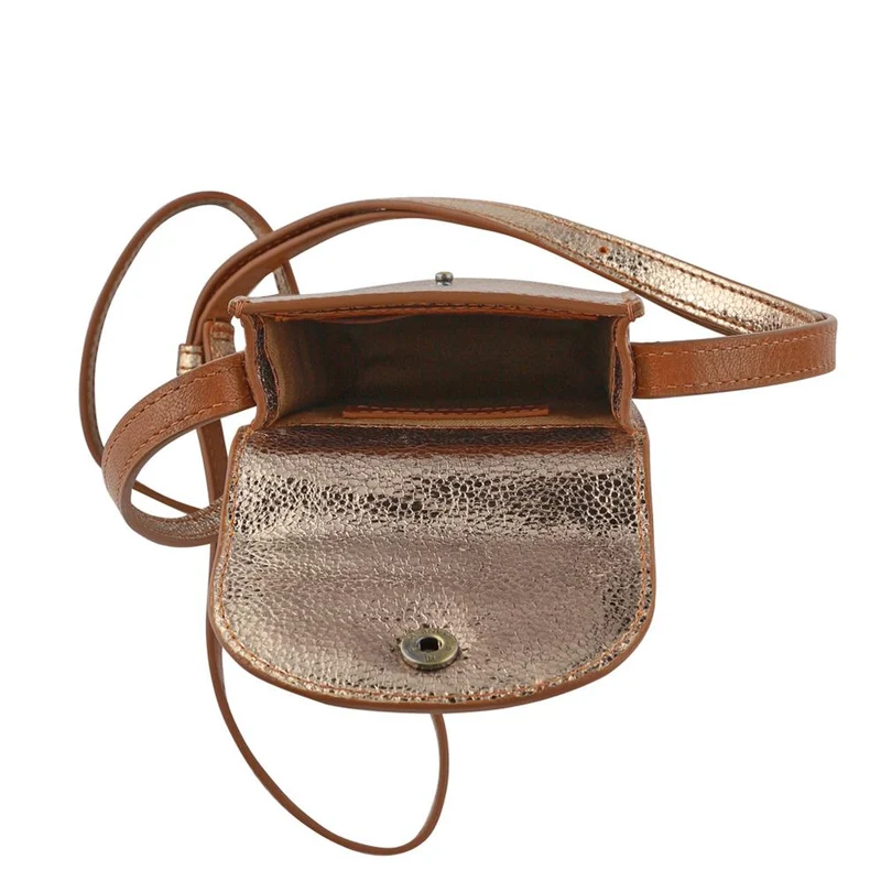 Vix Leather Crossbody Phone Bag - VIX / 328 536 - Gold