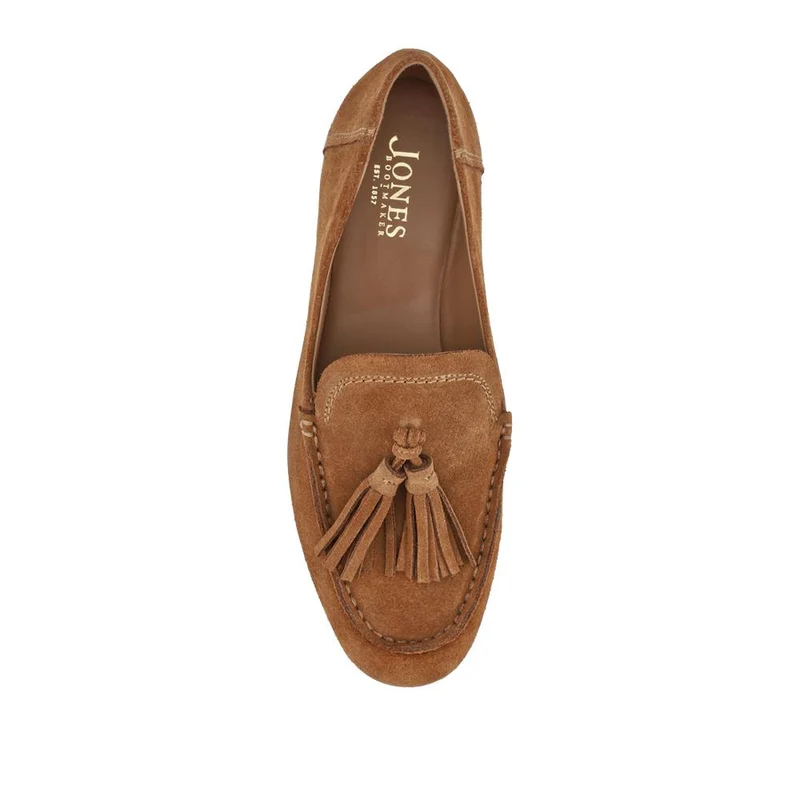 Lucee Tasselled Leather Loafers - LUCEE / 328 547 - Brown Suede