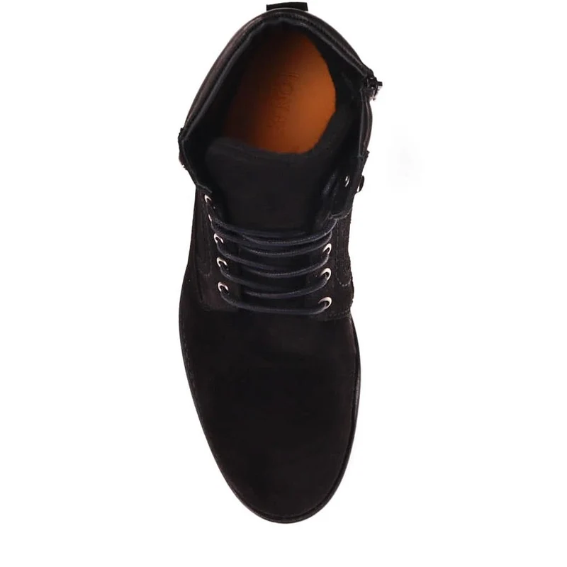 Docklands Leather Lace-Up Boots - DOCKLANDS / 321 008 - Black Suede