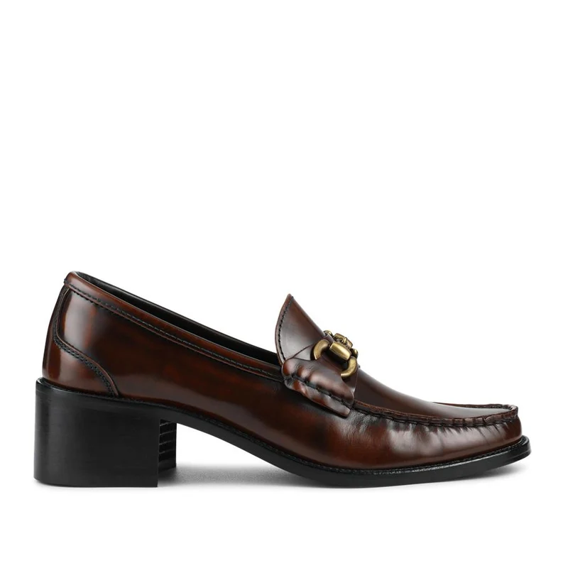 Talitha Leather Heeled Moccasins - TALITHA / 328 354