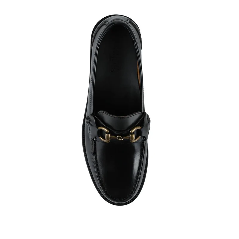 Talitha Leather Heeled Moccasins - TALITHA / 328 354 - Black