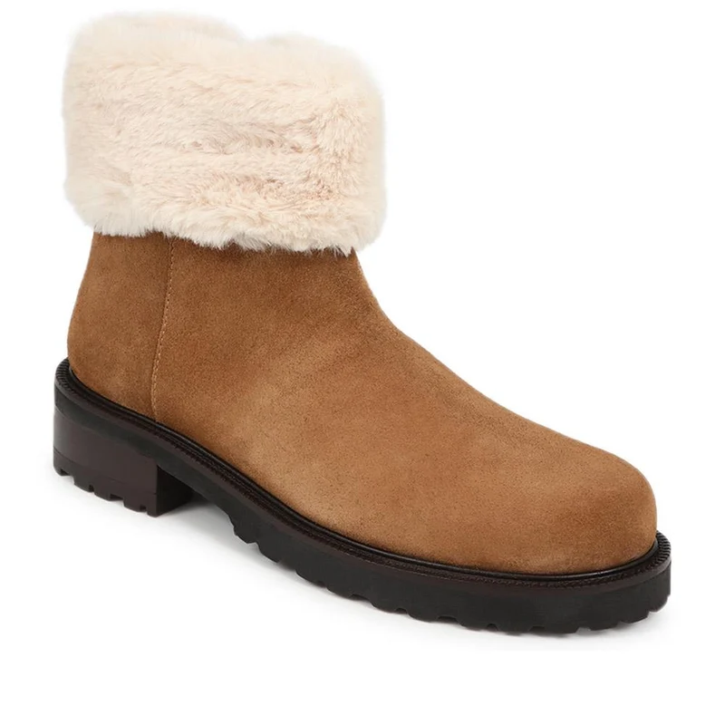 Manda Leather Ankle Boots - MANDA / 325 855 - Tan