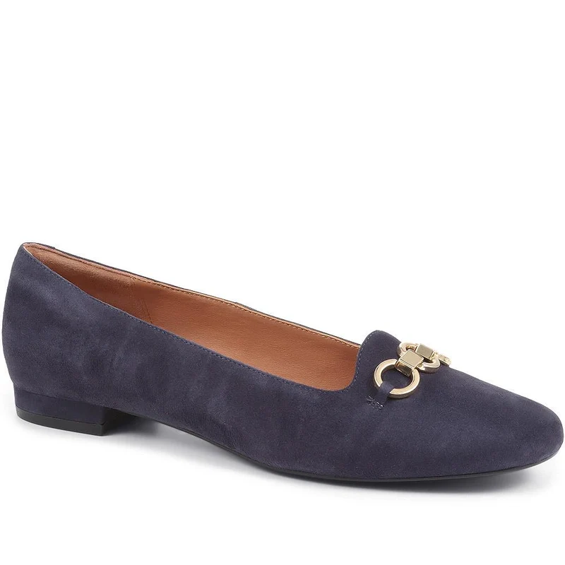Sienne Leather Snaffle Loafers - SIENNE / 323 598 - Navy