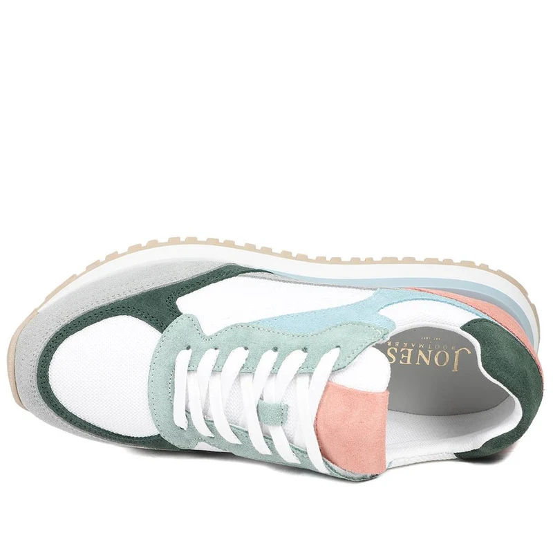 Asha Leather Wedge Trainers - ASHA / 329 137 - White Multi