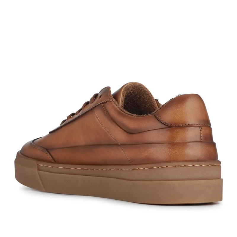 Thorne Leather Lace-Up Trainers - THORNE / 328 499 - Tan