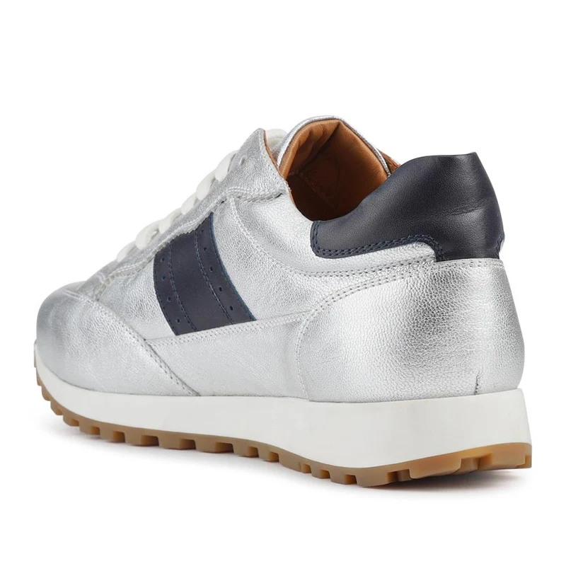 Amika Leather Grip Sole Trainers - AMIKA / 328 548 - Silver Comb