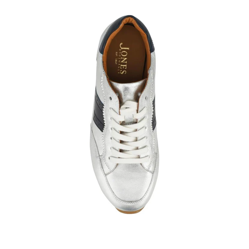 Amika Leather Grip Sole Trainers - AMIKA / 328 548 - Silver Comb