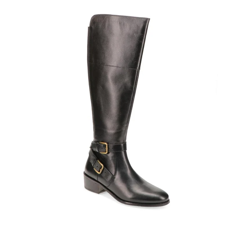 Phoebe L Calf Leather Knee-High Boots - PHOEBEL / 326 207 - Black