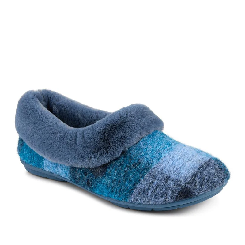 Floria Fur Slippers - FLORIA / 328 544 - Blue Multi
