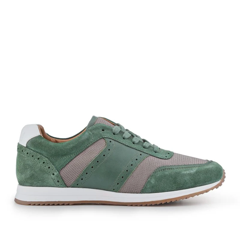 Sergio Lace-Up Leather Trainers - SERGIO / 328 071