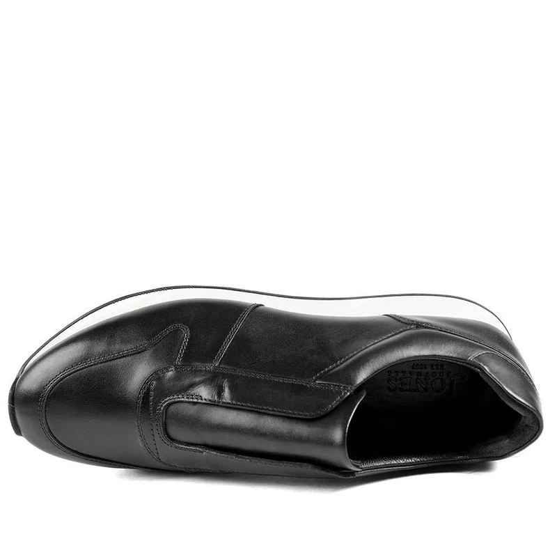 Taccino Leather Slip On Trainers - TACCINO / 329 061 - Black Leather
