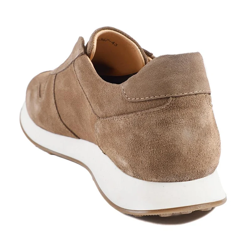 Taccino Leather Slip On Trainers - TACCINO / 329 061 - Taupe Suede