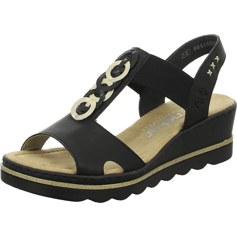 Rieker Keil Sandalette ab 30mm Sohlenhöhe