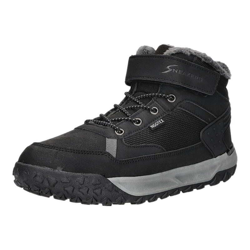 Sneakers Schlupf-/Klettstiefelette Warmfutter