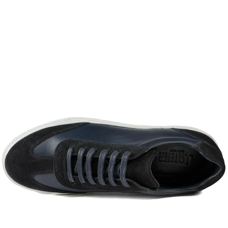 Southall Leather Lace Up Trainers - SOUTHALL / 329 062 - Navy Suede