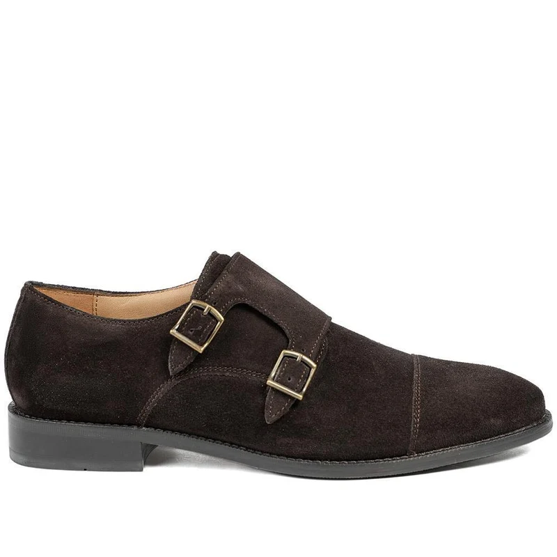 Nathaniel Leather Double Monk Shoes - NATHANIEL / 320 484