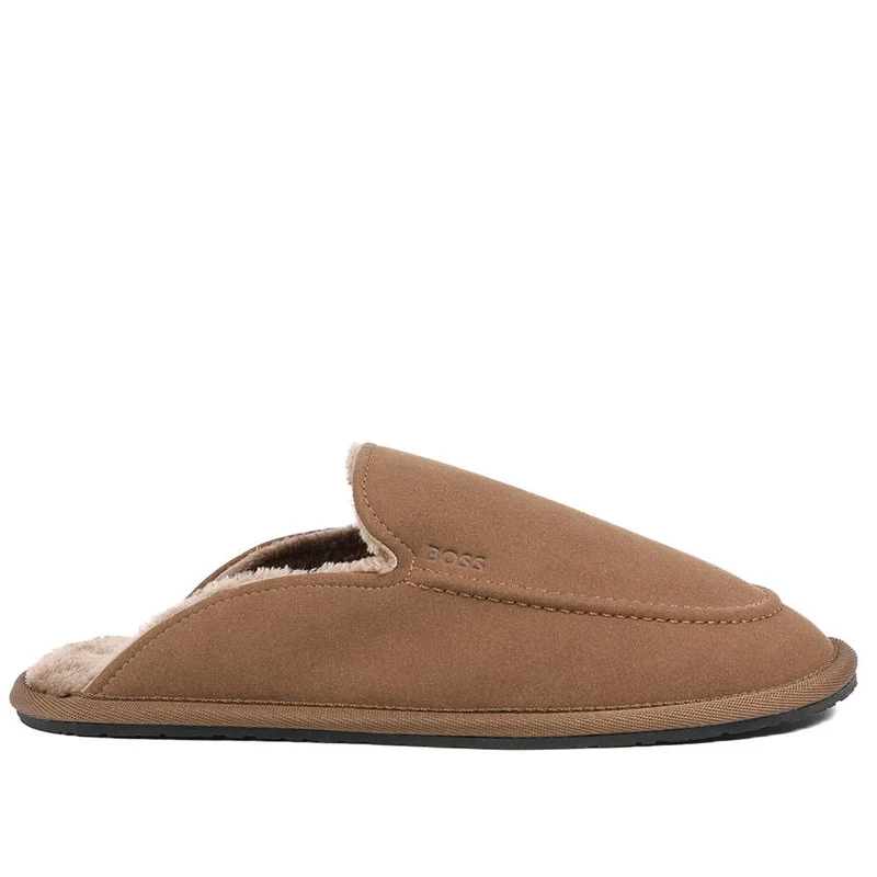 Hugo Boss Microfibre Slippers With Rubber Sole - HUGO42510 / 327 811
