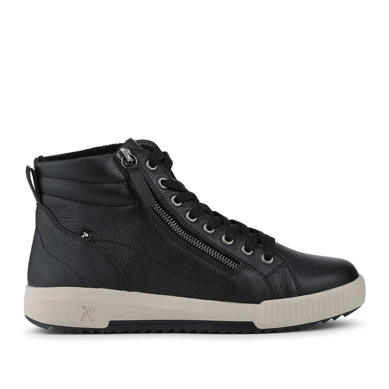 Rieker Leather Zipped Hi Top Trainers - RKR42546 / 328 186