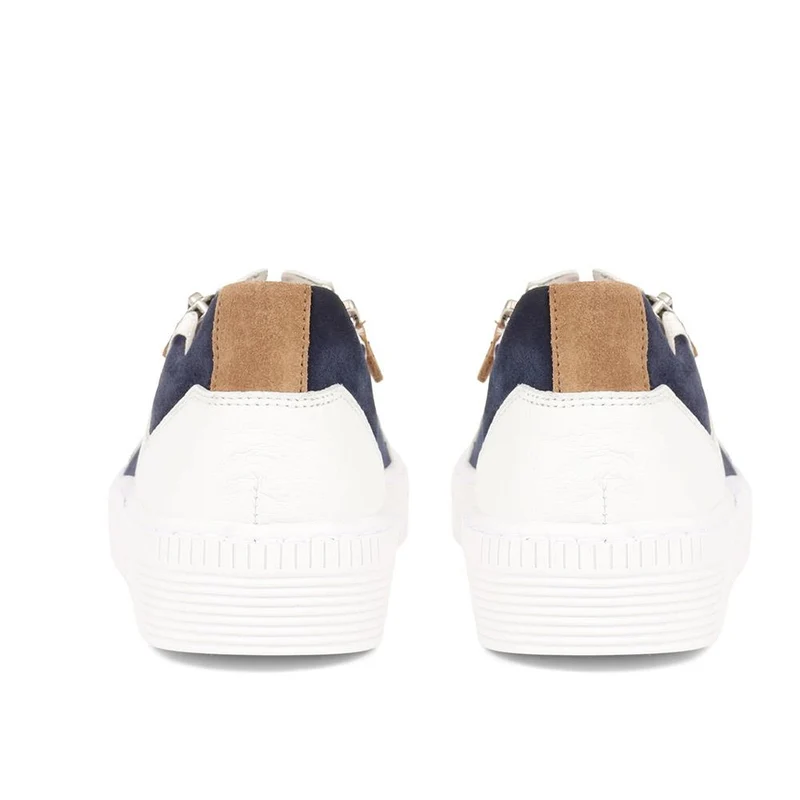 Wemo Gabor Lace-Up Leather Trainers - GAB37517 / 323 536 - White Multi