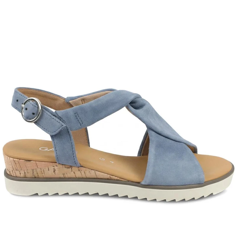 Rich Wide Fit Leather Twist-Front Sandals - GAB31514 / 317 898