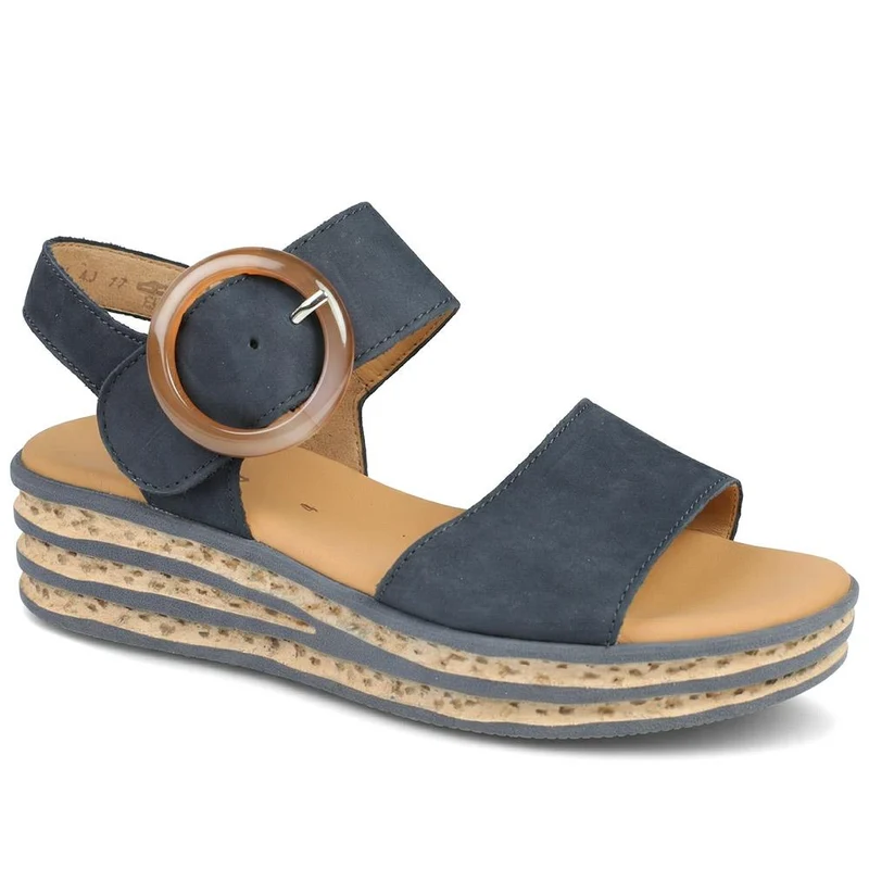 Andre Gabor Wedge Sandals - GAB37522 / 323 653 - Navy