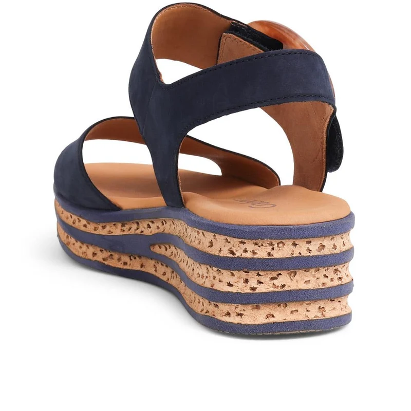Andre Gabor Wedge Sandals - GAB37522 / 323 653 - Navy