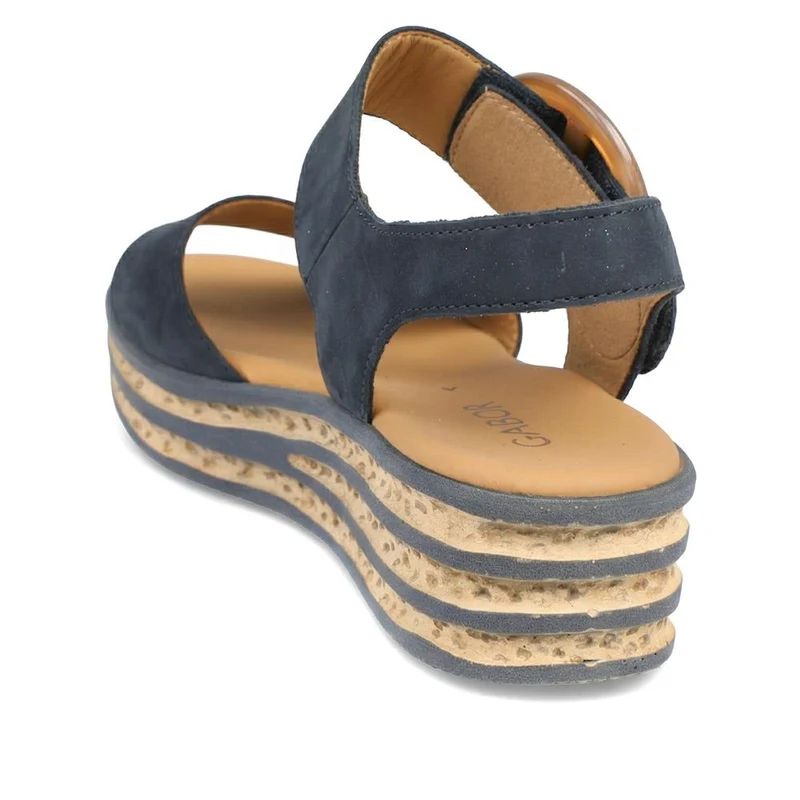 Andre Gabor Wedge Sandals - GAB37522 / 323 653 - Navy