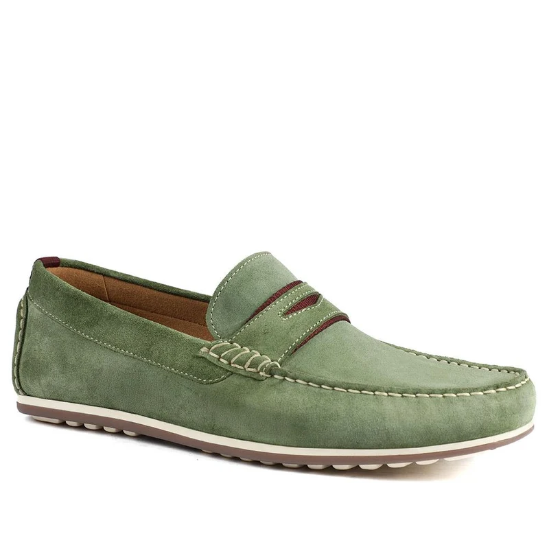 Bonetti3 All-Leather Loafers - BONETTI3 / 328 713 - Olive Suede