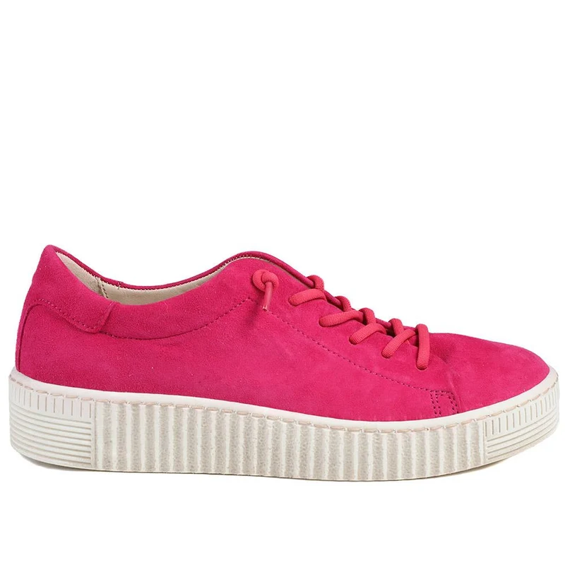 Gabor Casual Leather Lace Up Trainers - GAB43002 / 328 668