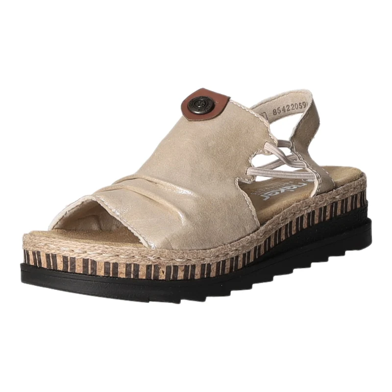 Rieker Keil Sandalette ab 30mm Sohlenhöhe