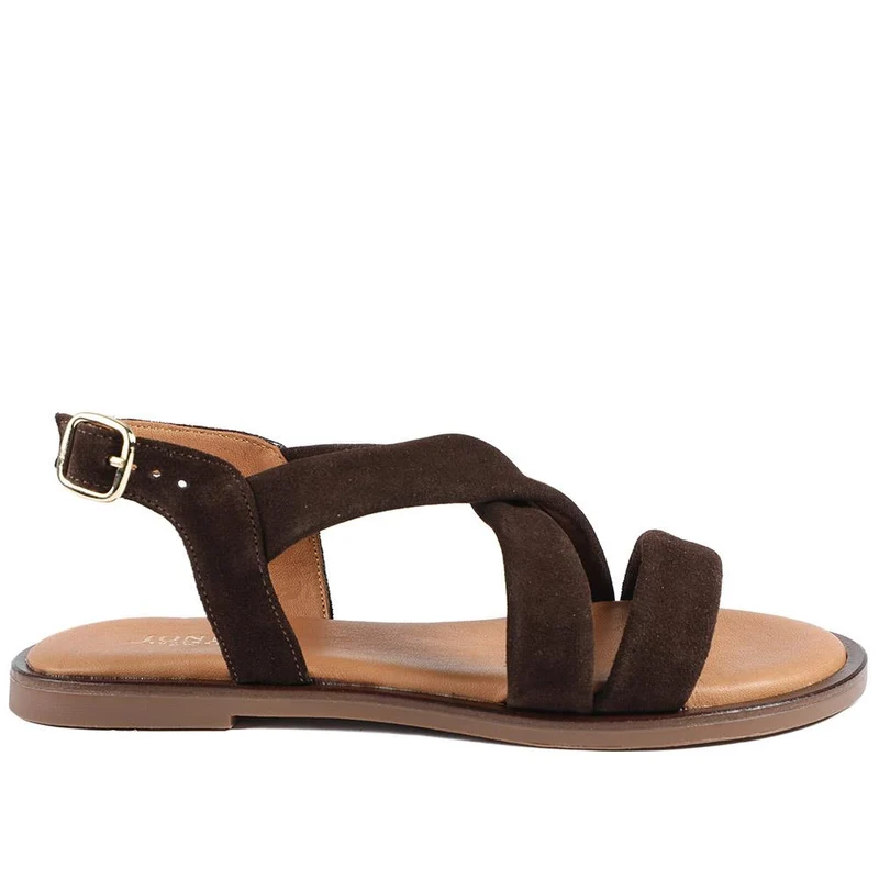 Haliwide Leather Wide-Fitting Sandals - HALIWIDE / 327 490