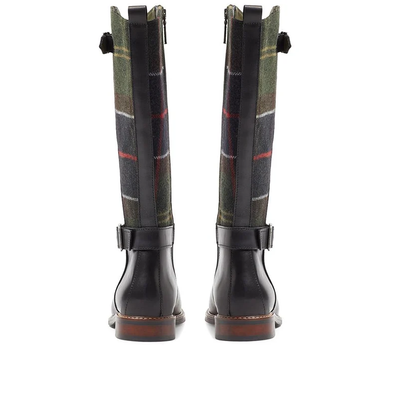 Wren Leather Knee High Boots - BARBR36513 - Black