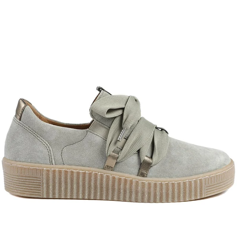 Waltz Gabor Lace-Up Trainers - GAB33506 / 319 497 - Beige