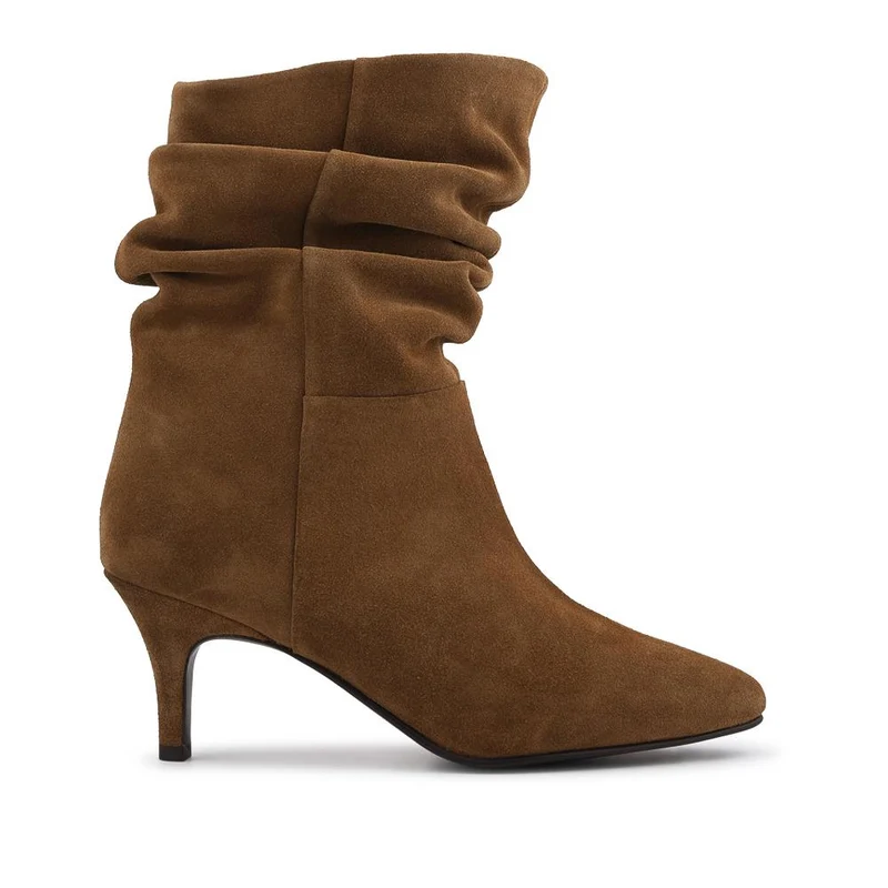 Kathryn Slouch Leather Ankle Boots - KATHRYN / 328 085