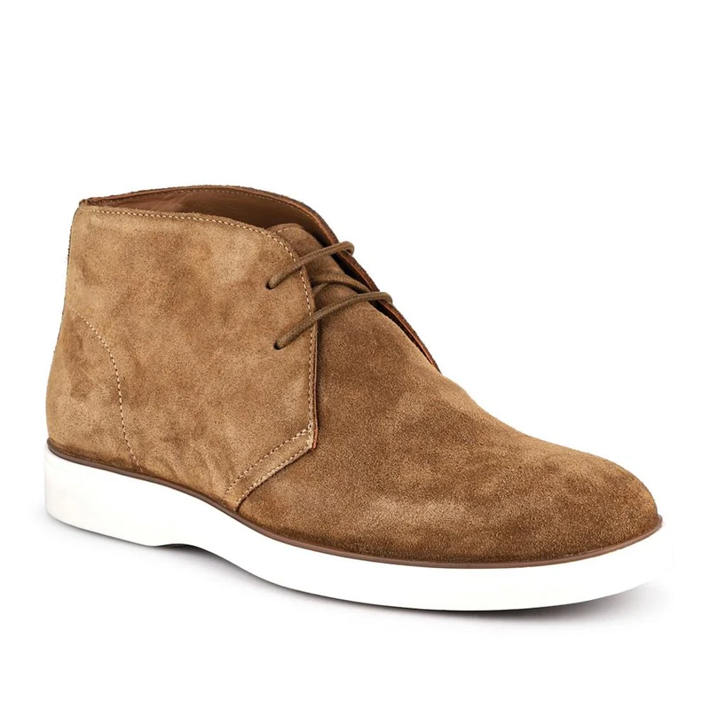 Demetrio Suede Leather Boots - DEMETRIO / 328 070 - Tan Suede