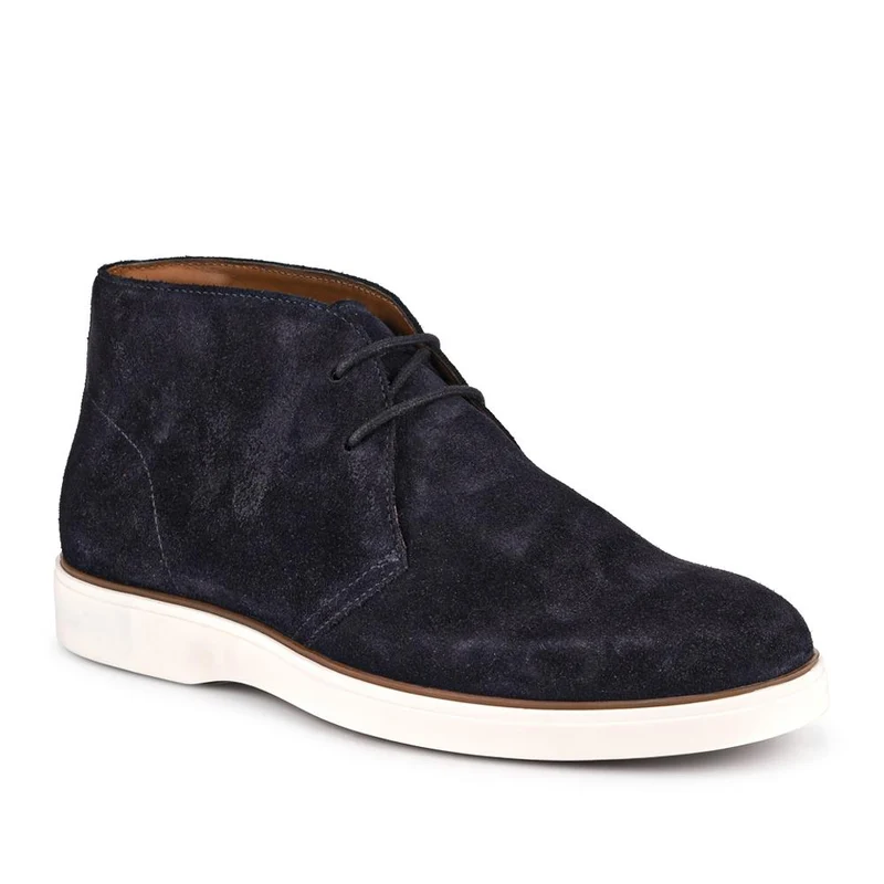 Demetrio Suede Leather Boots - DEMETRIO / 328 070 - Navy Suede