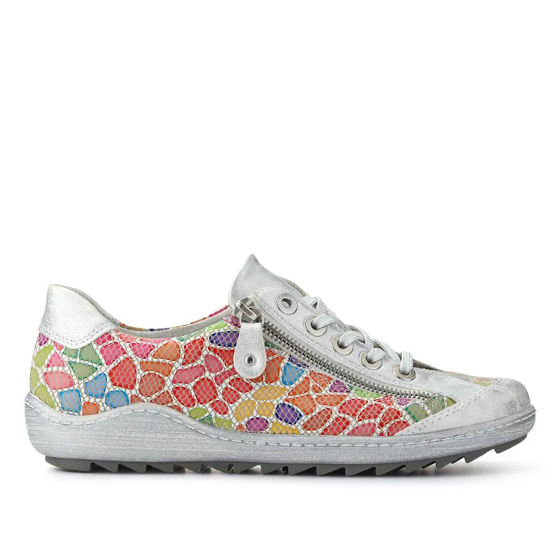 Leather Lace-Up Trainer - DRS29504 / 313 862 - Multi