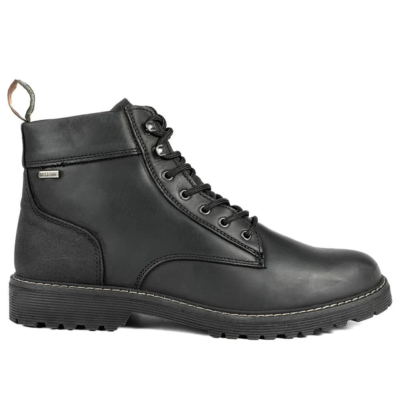 Barbour Leather Harrison Commando Boots - BARBR42503 / 328 012 - Black