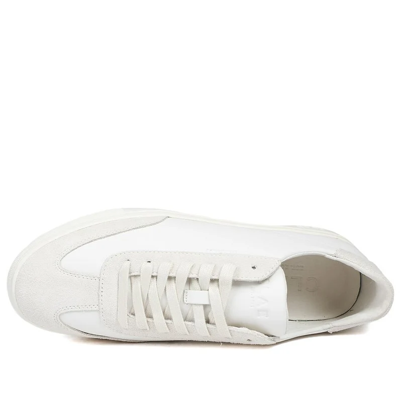 Clae Deane Leather Lace Up Trainers - CLAGB43503 / 329 184 - Beige
