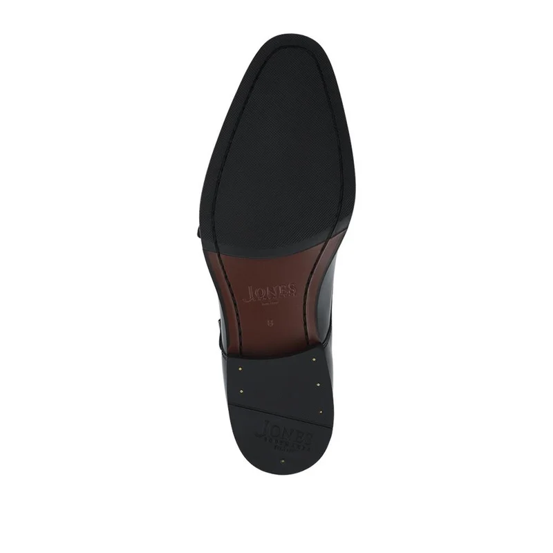 Naveen Smart Leather Monk Strap Shoes - NAVEEN / 328 714 - Black