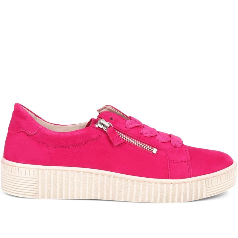 Wisdom Dual Zip Flatform Trainers - GAB31501 / 317 499 - Fuschia