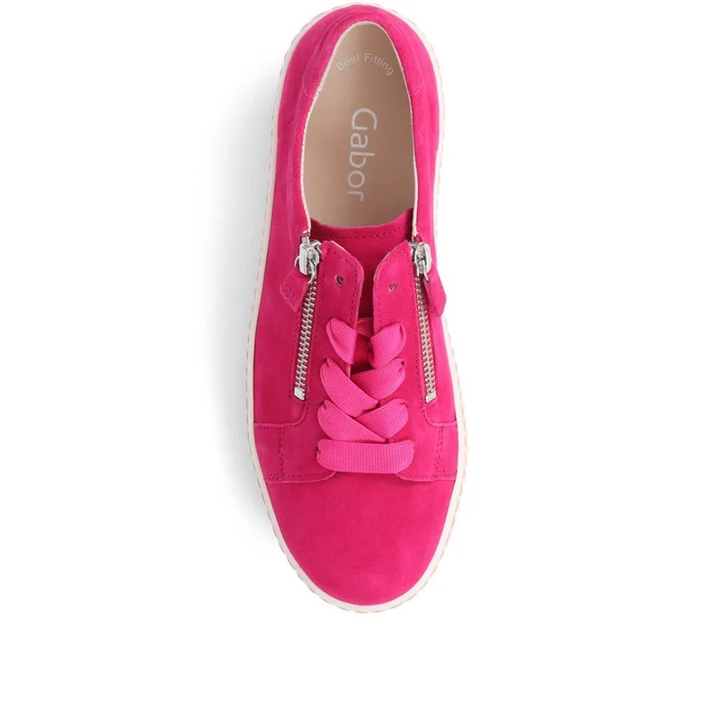 Wisdom Dual Zip Flatform Trainers - GAB31501 / 317 499 - Fuschia