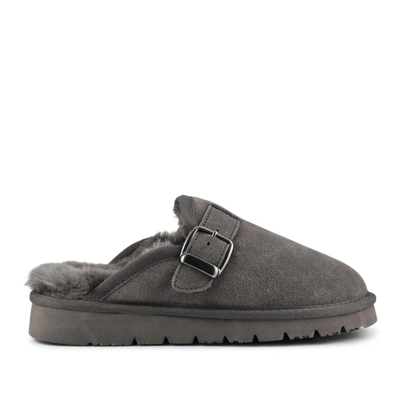 Fiora Leather Mule Slippers - FIORA / 328 490