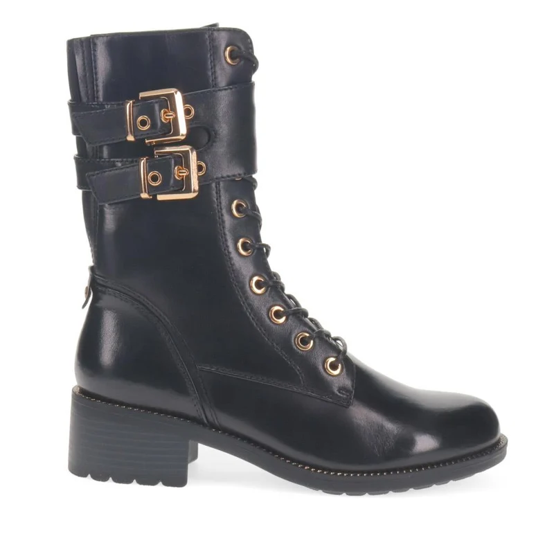 Kaffir Leather Ankle Boots - KAFFIR / 326 131 - Black
