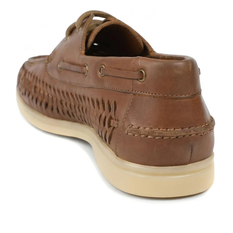 Percey Leather Moccasin Shoes - PERCEY / 328 853 - Tan