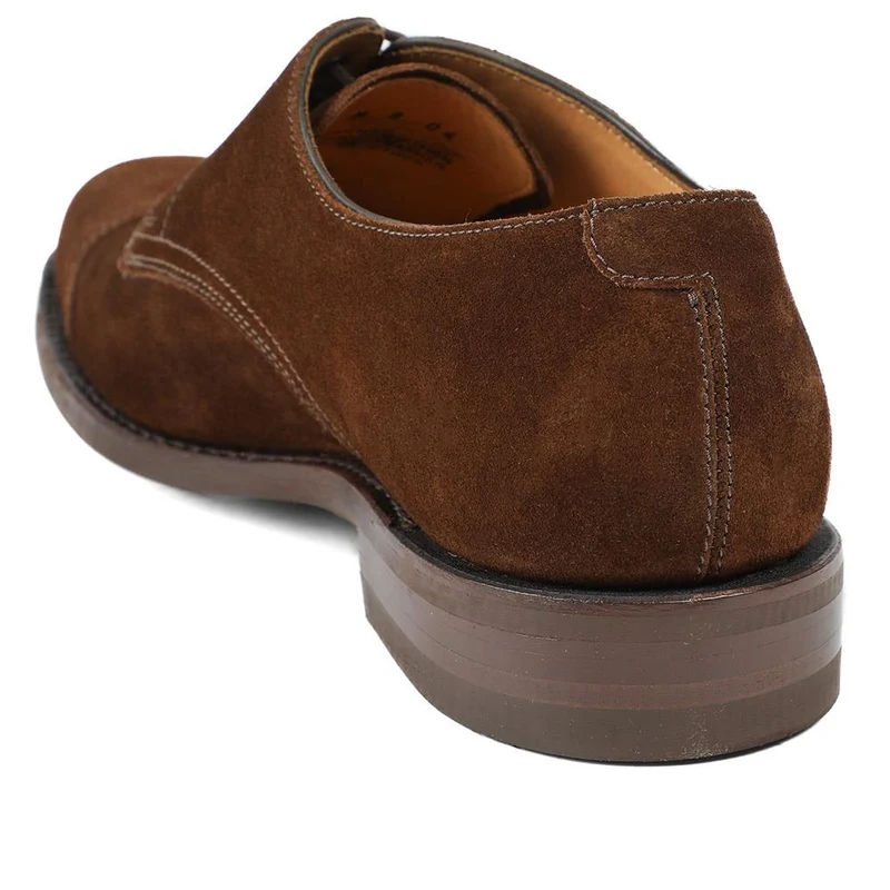 Loake Smart Leather Derby Shoes - LOA39501 / 326 577 - Brown Suede