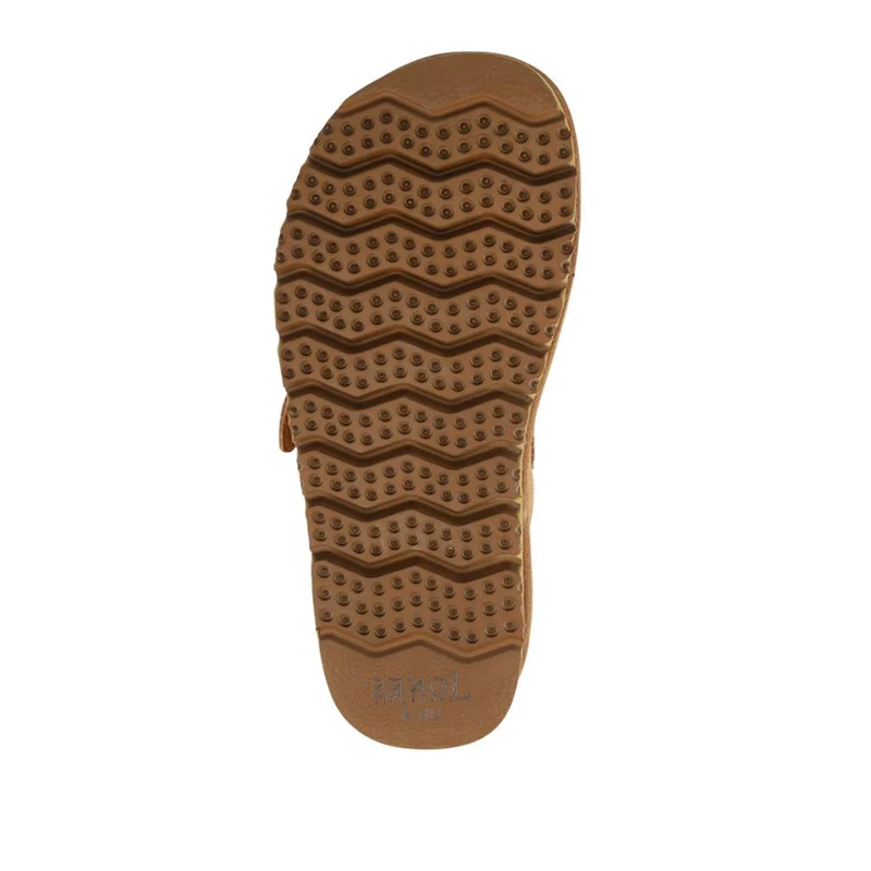 Fiora Leather Mule Slippers - FIORA / 328 490 - Chestnut