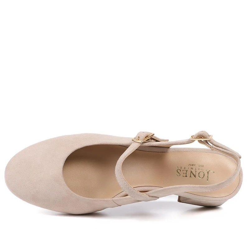 Yamila Leather Slingback Mary Janes - YAMILA / 329 093 - Beige