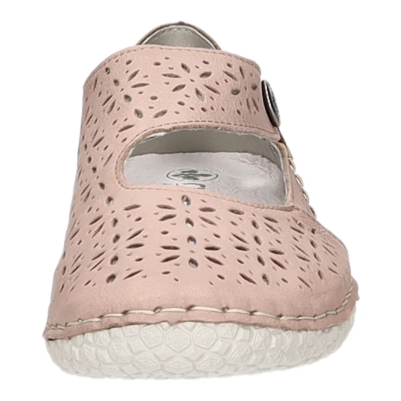 Rieker Slipper/Kletthalbschuh luftdurchlässig (durchbrochenes/geflochtenes Obermaterial)