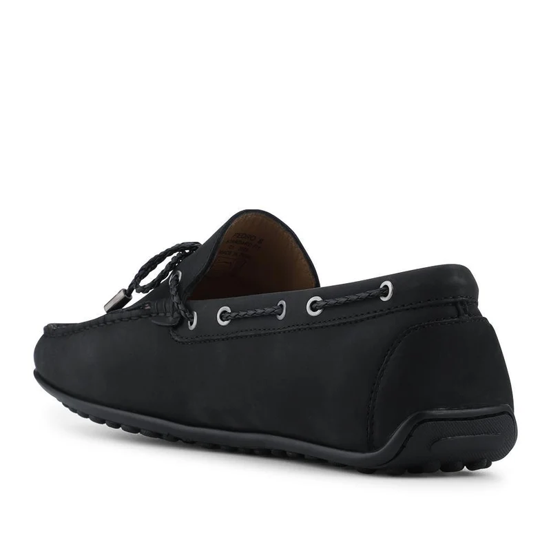 Pedro Leather Tasselled Loafers - PEDRO / 328 711 - Black Nubuck